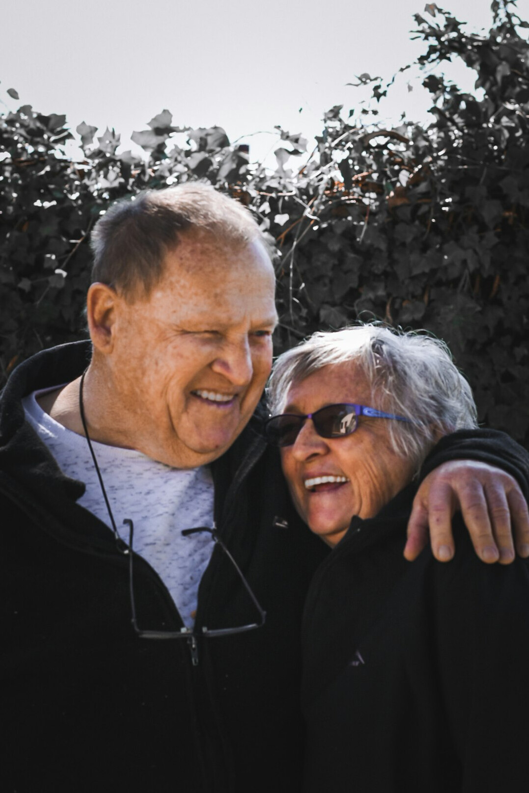senior friends laughing together